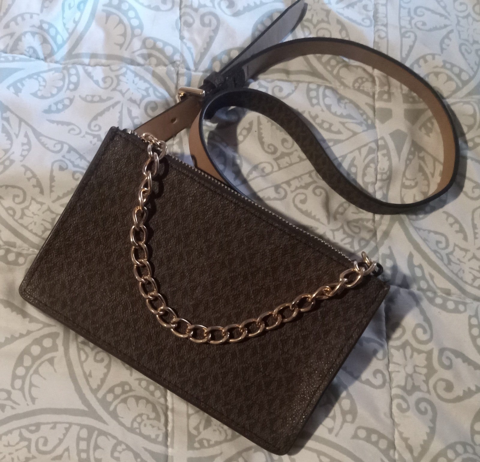 Gallery image 2 for Michael Kors Logo Chained Belt Bag