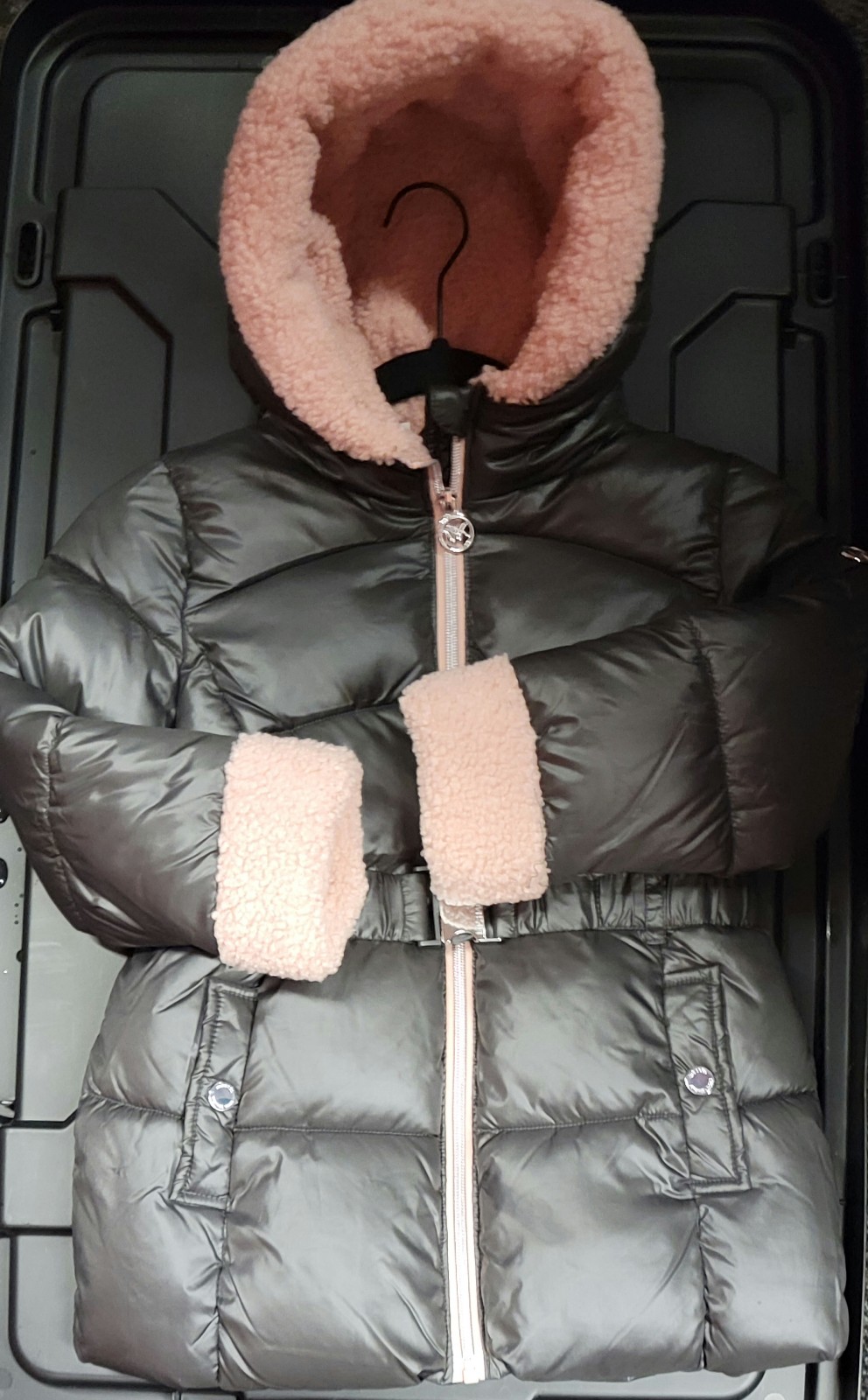 Gallery image 2 for Michael Kors Girls Hooded Puffer Jacket