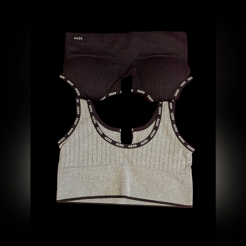 Gallery image 1 for AEROPOSTALE 2-PACK SEAMLESS SPORTSBRAS