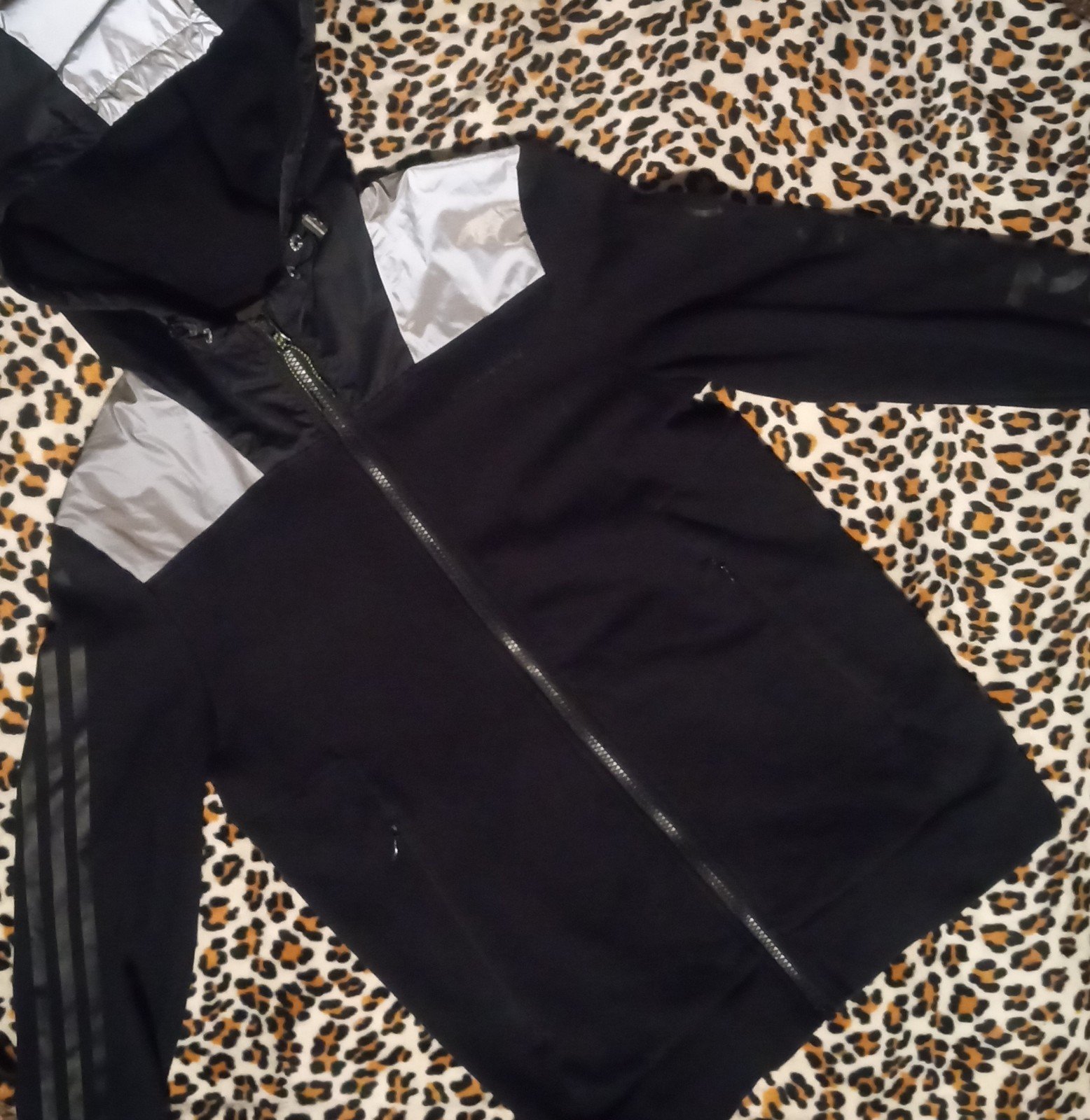 adidasneo reflective jacket, men's small
