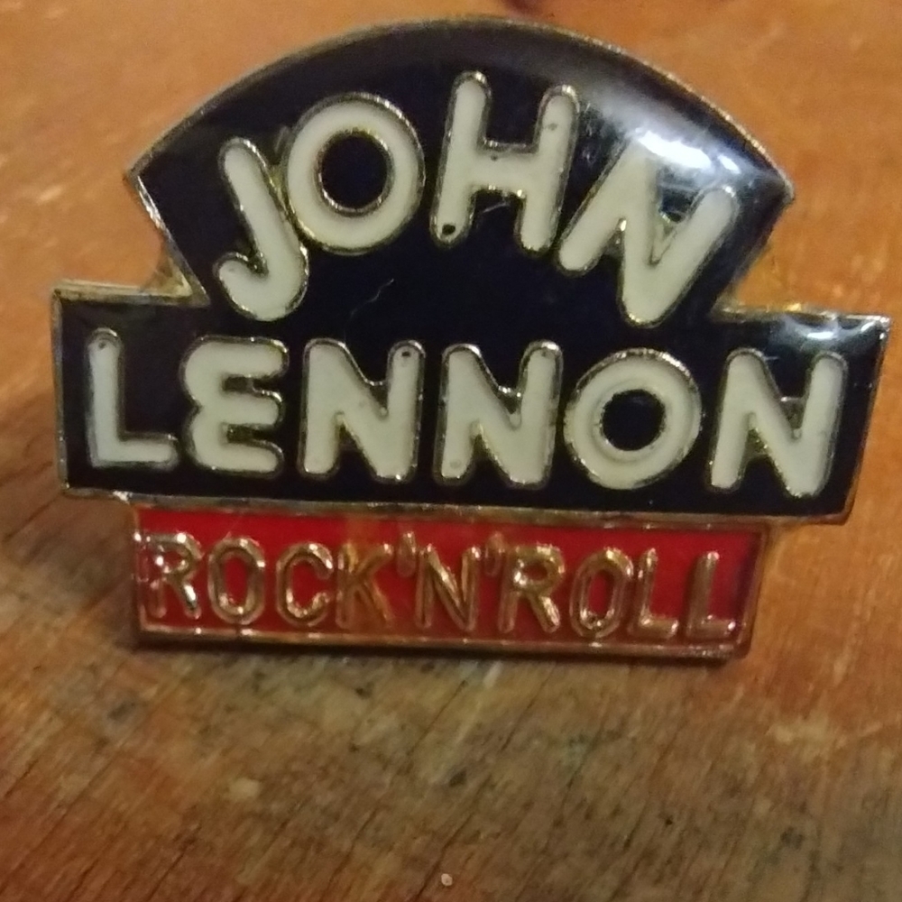 Gallery image 1 for Vintage John Lennon Rock & Roll Pin