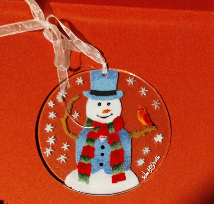 Wm McGrath Snowman Ornament