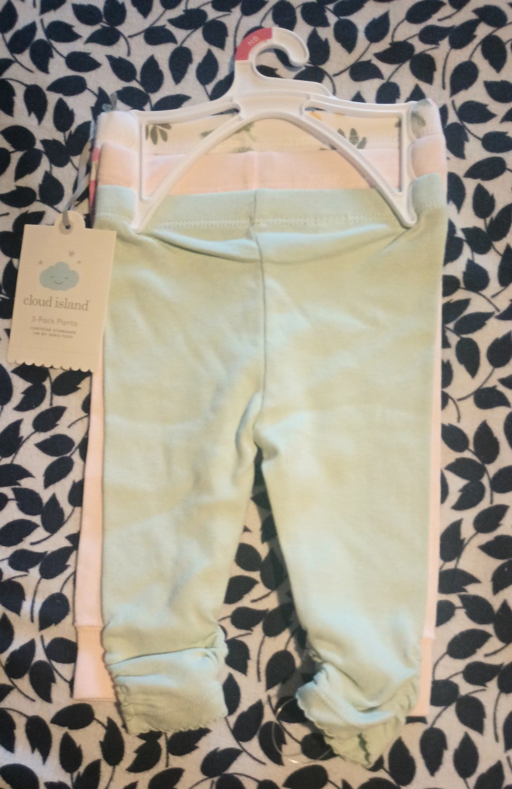 Gallery image 1 for Cloud Island 3-Pack Pants & Bows, Newborn
