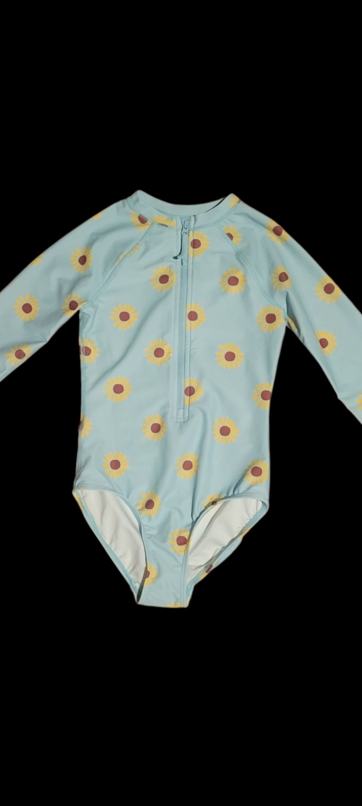 GAP Girl's One-Piece Long-Sleeved Swimsuit, Size 8