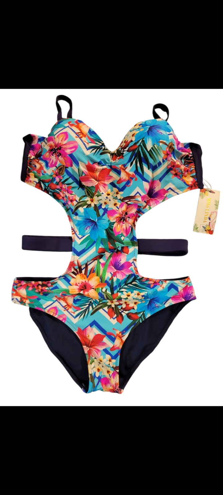 Miss Linda One Piece Swimsuit Size 8/10 Medium