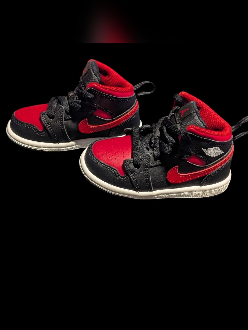 Gallery image 1 for Jordan 1 Mid Toddler Sneaker in Bred Twist