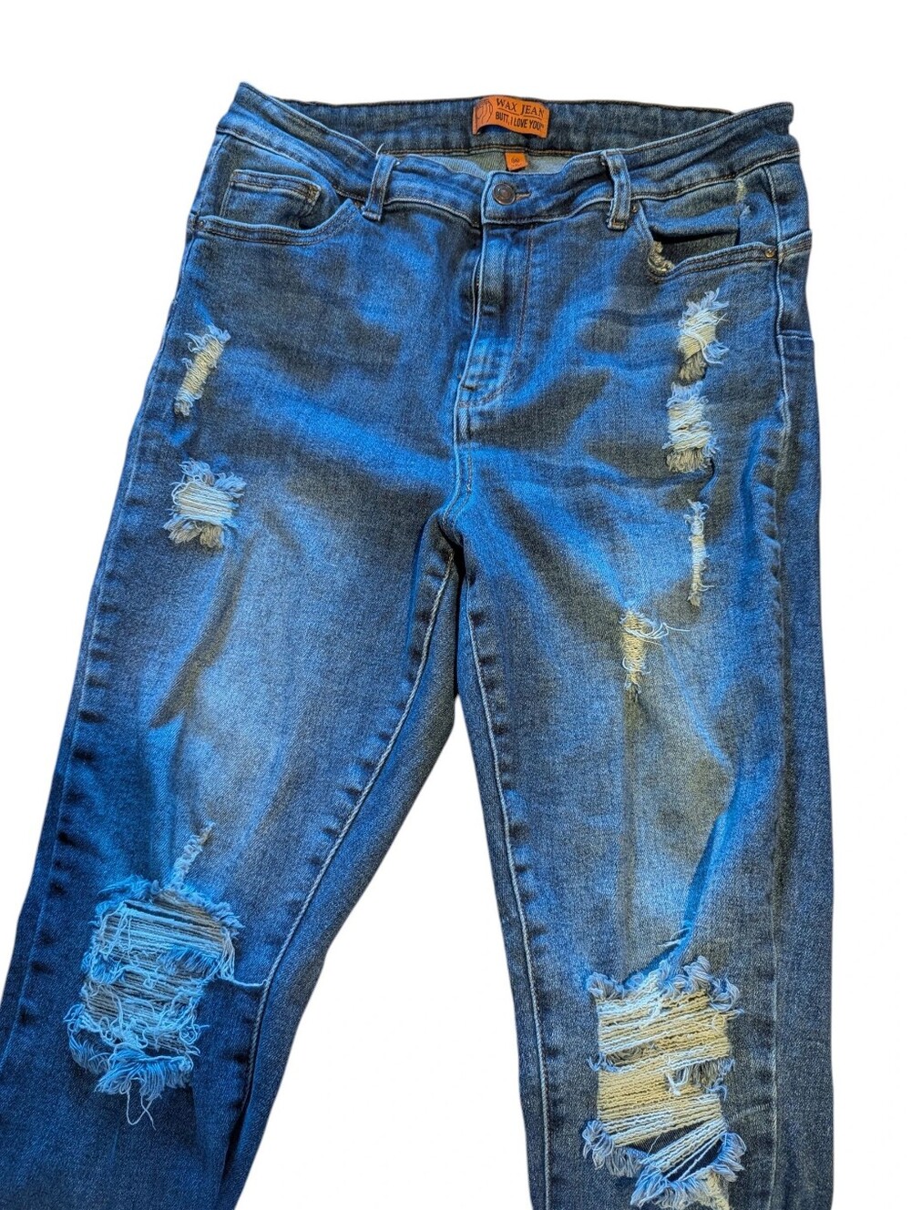 Gallery image 3 for Wax Jean Butt I Love You Push-Up High Rise Skinny Jean