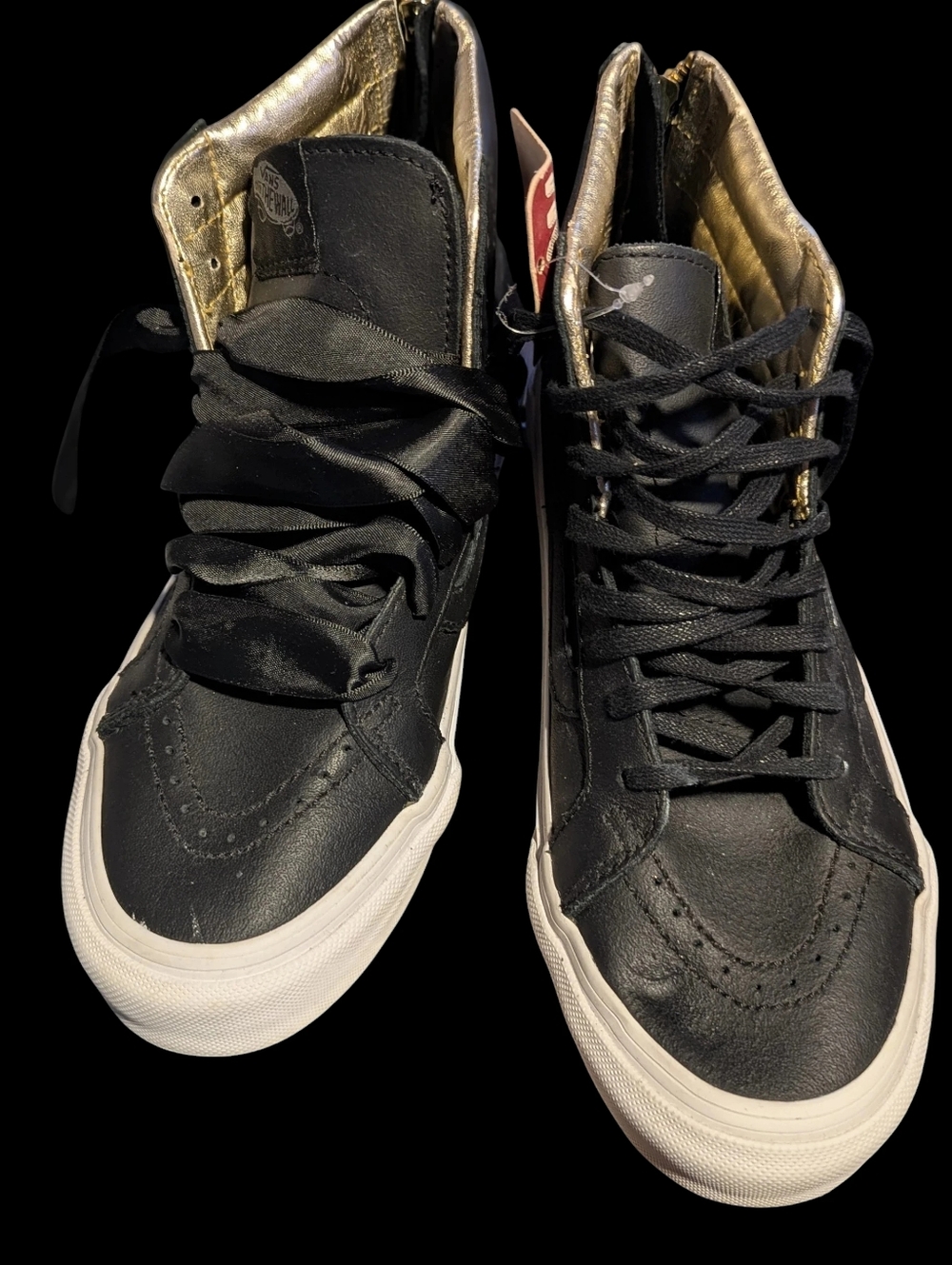 Gallery image 2 for VANS Sk8 Hi Reissue Lux Leather High Top Sneaker w/Zippered Heel