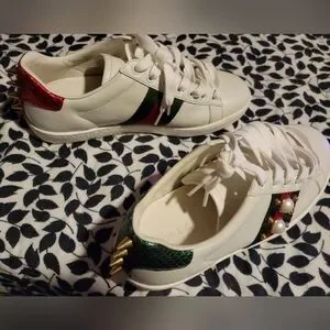 Gallery image 6 for Gucci Ace Studded Leather Sneaker, 37/6.5