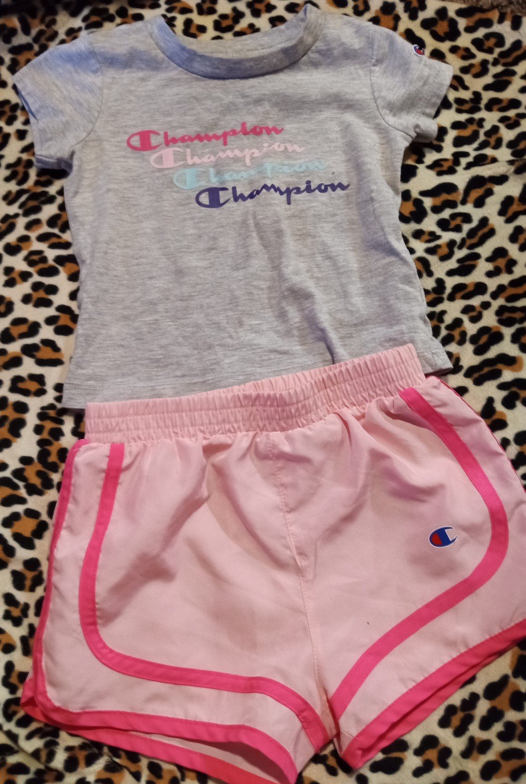Champion Girls Shorts & T-shirt Combo, Size 12 Months