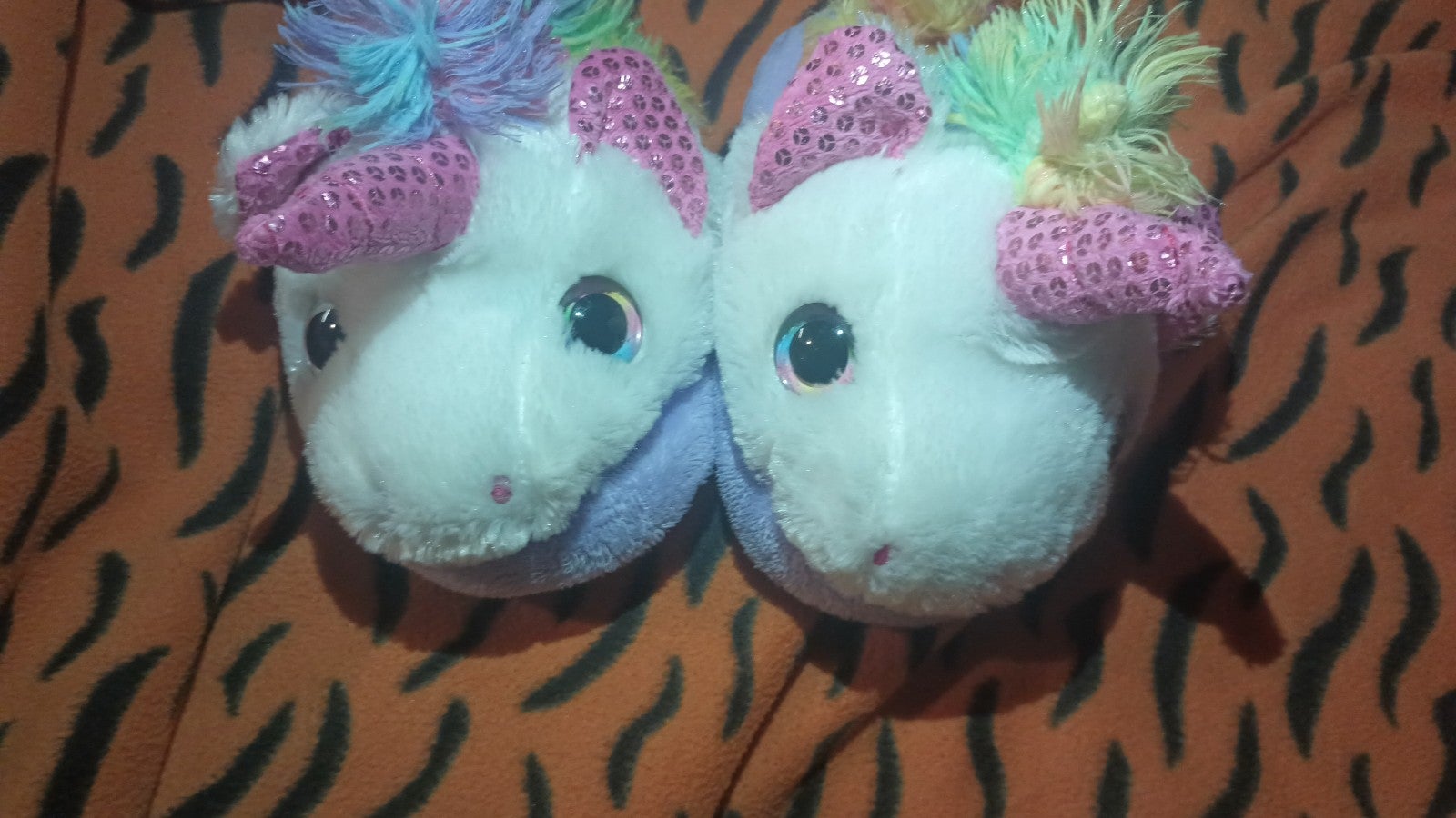Gallery image 5 for Totes/Wonder Nation Set of Unicorn Slippers