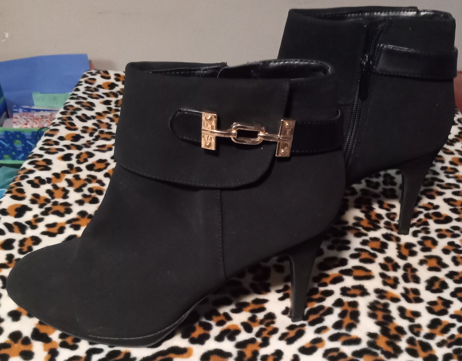 Gallery image 2 for Impo Black Ankle Boots, Size 9.5