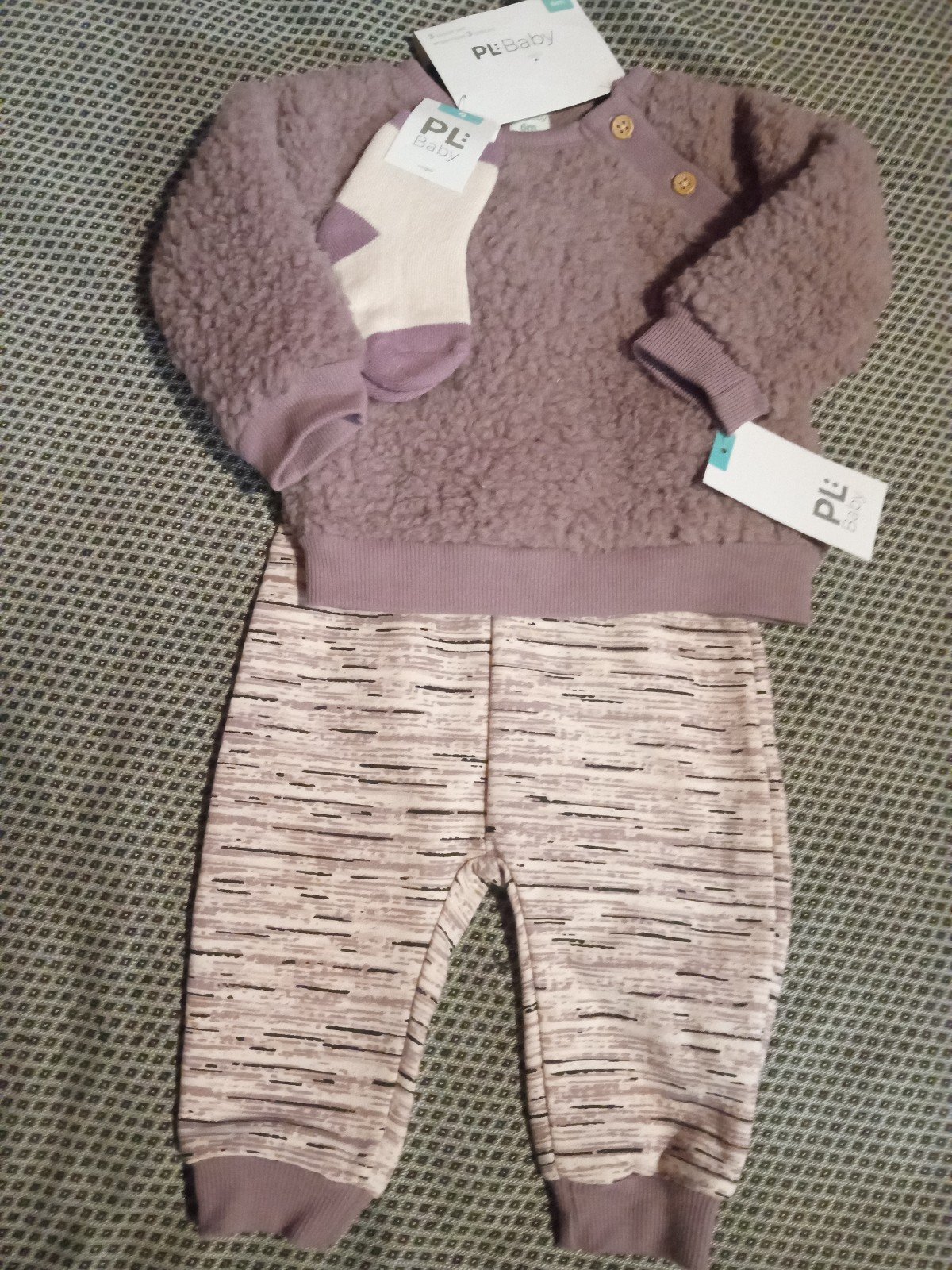 PL Baby 3-Piece Baby Outfit, 6 Months