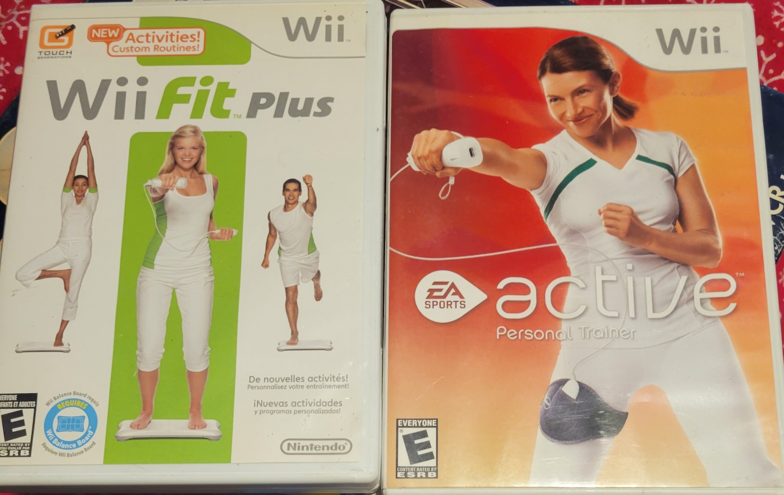Nintendo Wii Fit Plus AND Active Personal Trainer Video Games