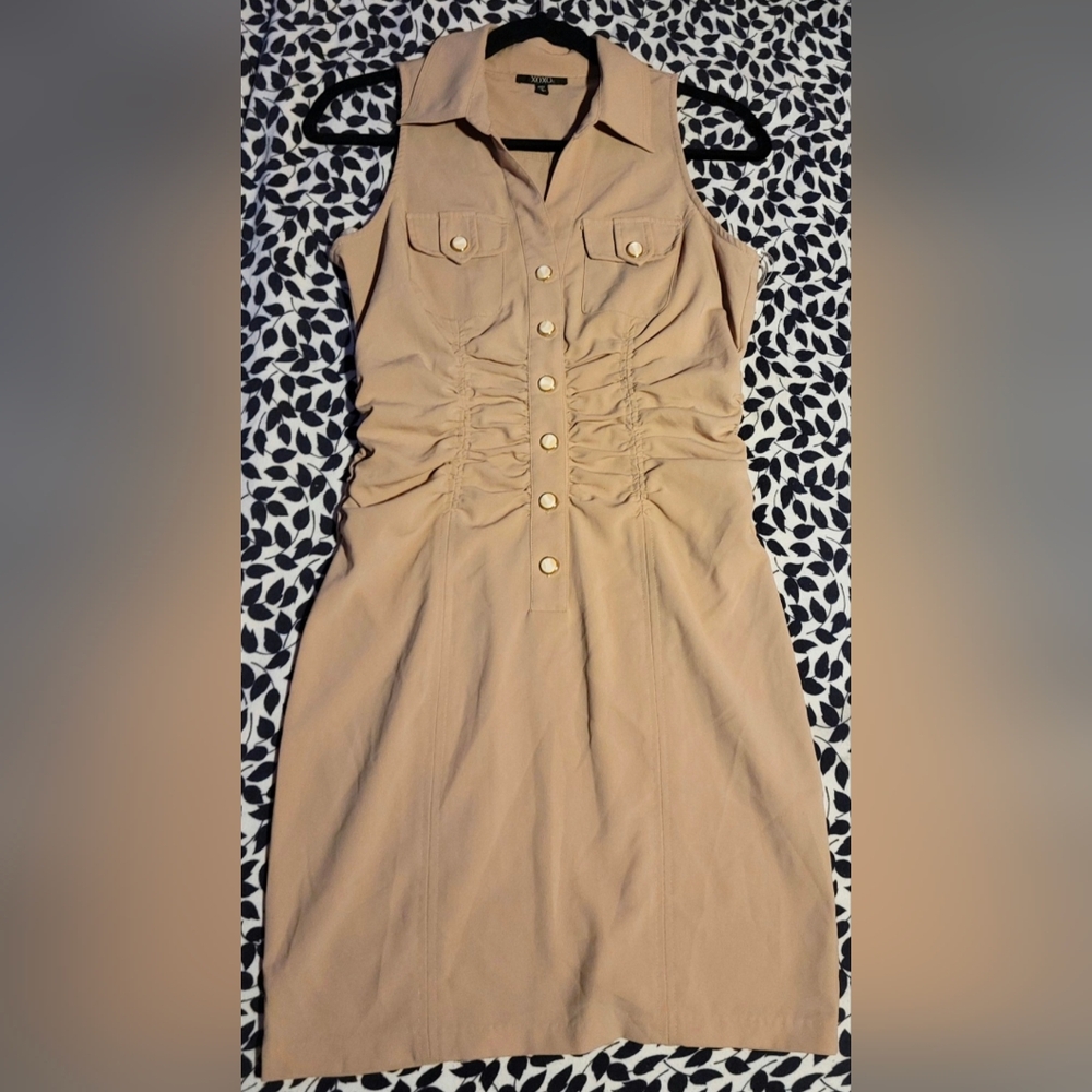 XOXO Junior's Ruched Shirtdress