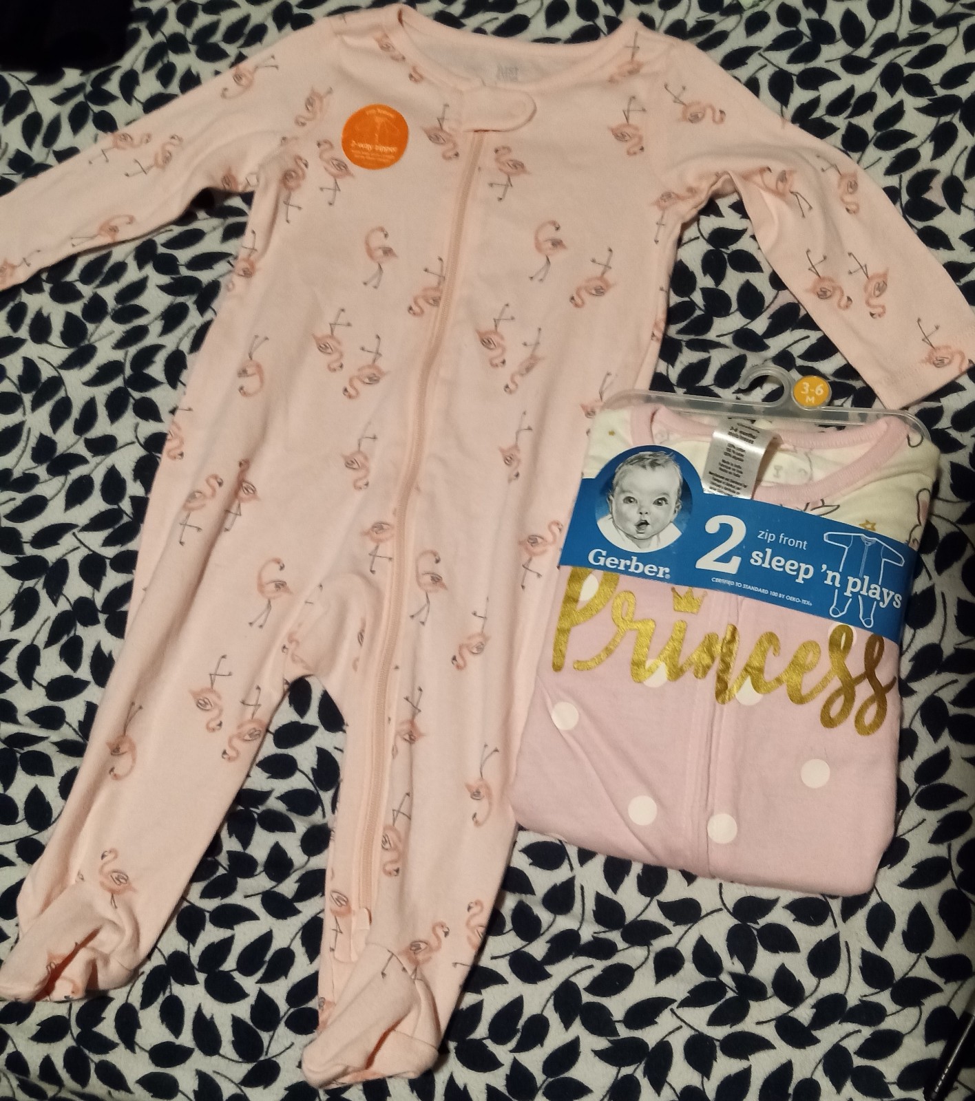 Carter's & Gerber Bundle of 3 Zip Front Sleep N Play Sleepers