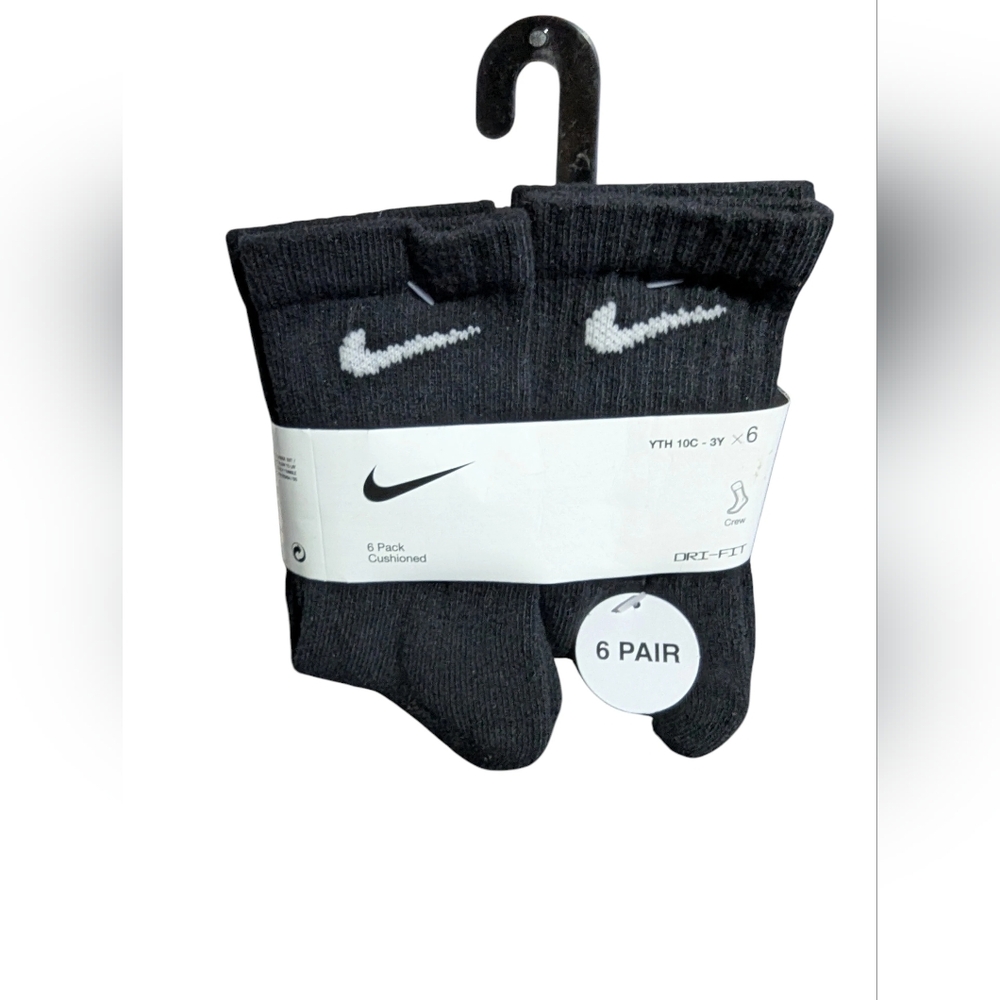 Nike 6-Pack Cushioned Dri-Fit Crew Socks