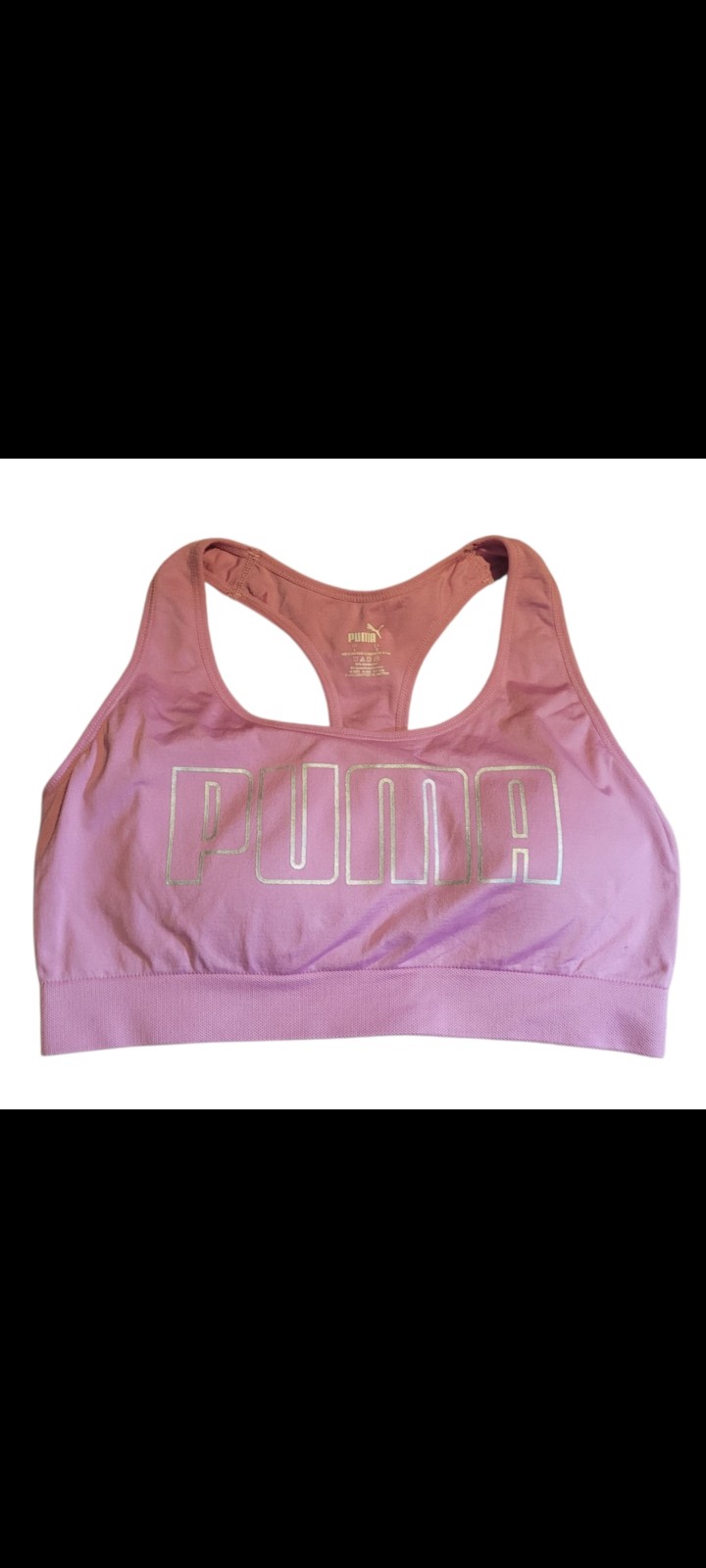 Puma Sports Bra, Jrs Size Large