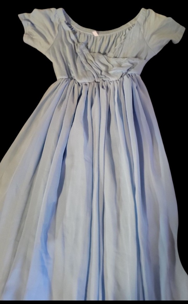 Gallery image 3 for Super Long Blue Dress, Small