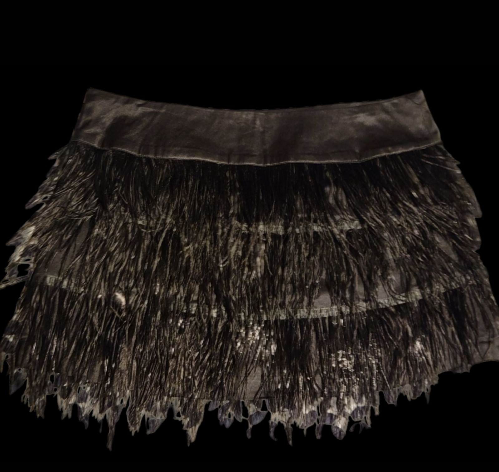 Gallery image 1 for Bebe Feathered Mini Skirt