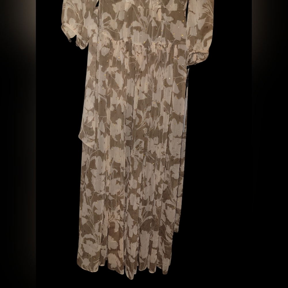 Gallery image 3 for Calvin Klein 3/4 Sleeve Maxi Dress, Size 4