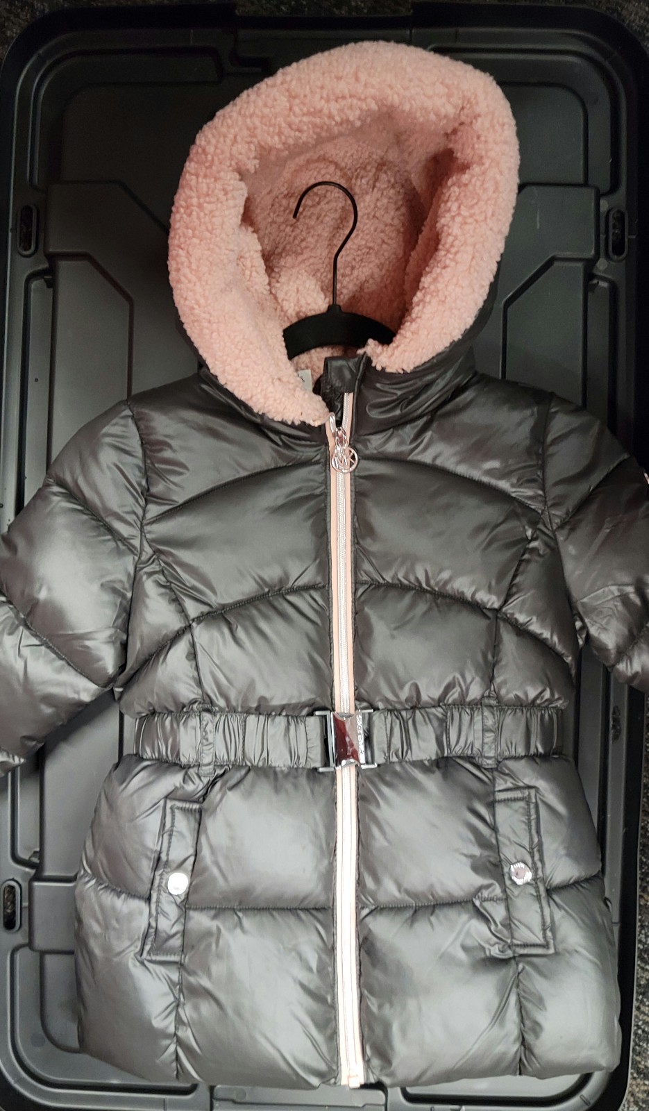 Gallery image 3 for Michael Kors Girls Hooded Puffer Jacket