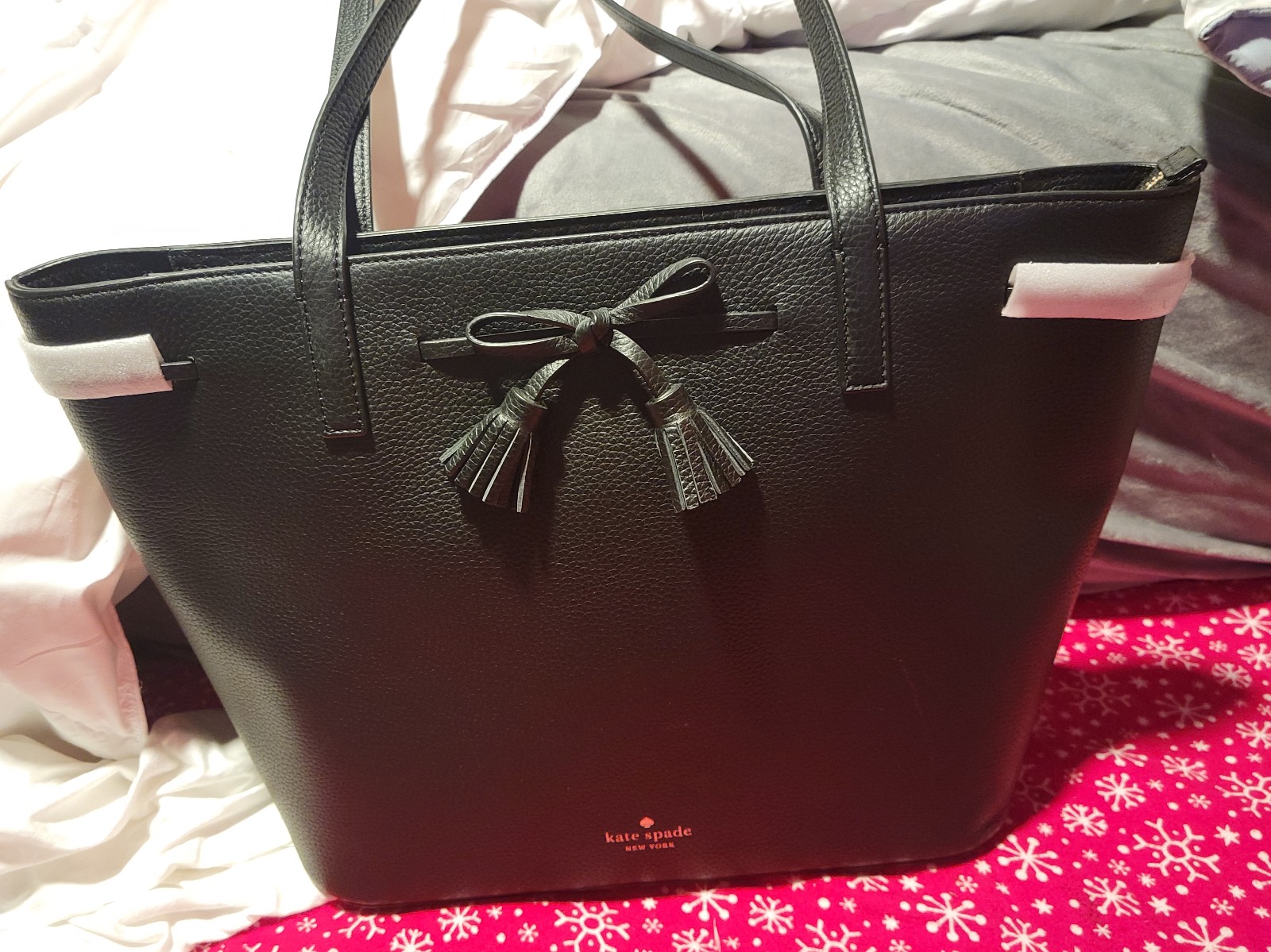 Gallery image 6 for Kate Spade Pebbled Leather Hayes Tote Bag