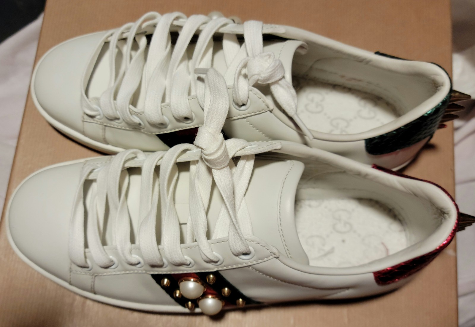 Gallery image 1 for Gucci Ace Studded Leather Sneaker