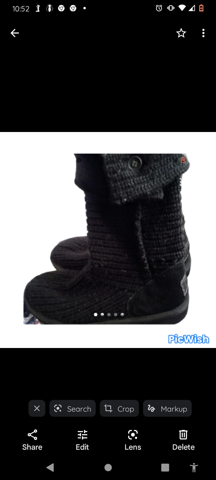 UGG Crochet Boots, Size 4