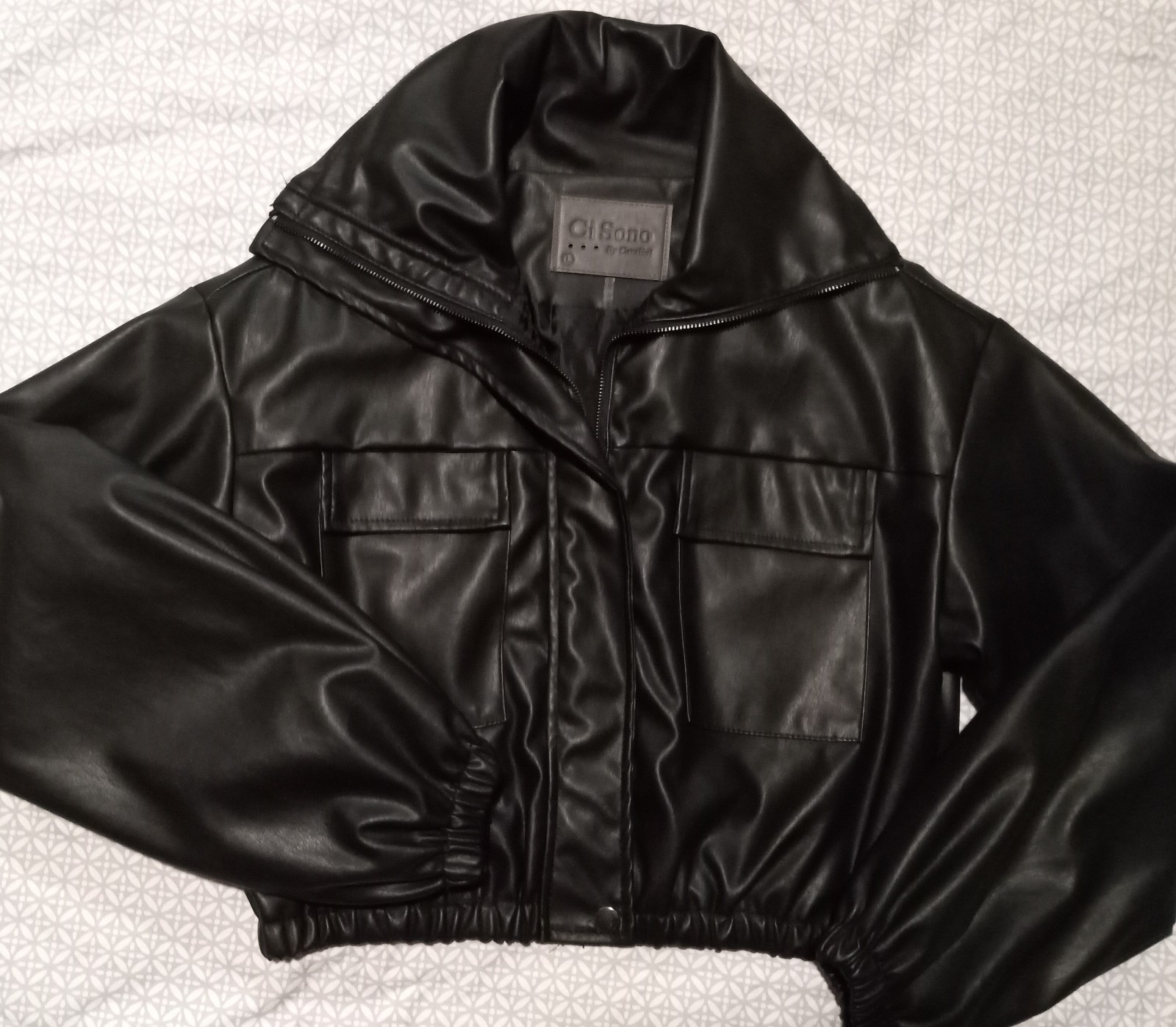 Ci Sono Faux Leather Jacket