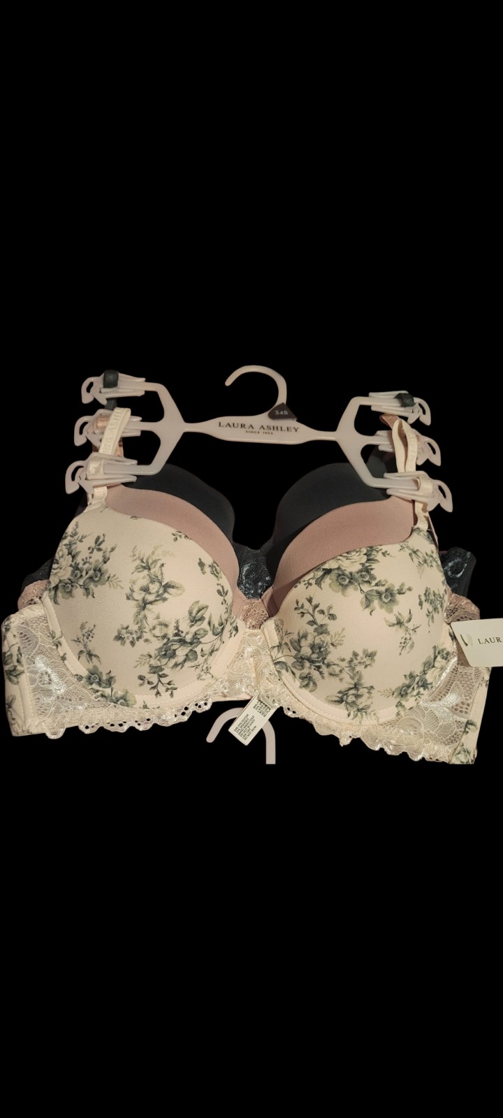 Gallery image 1 for Laura Ashley Bra & Panty Sets, 34B & Medium