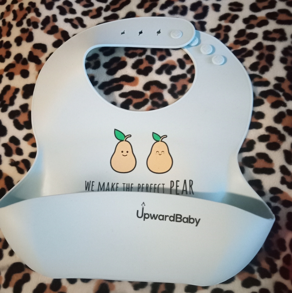 Gallery image 2 for UPWARD Baby Set of 2 Silicone Bibs