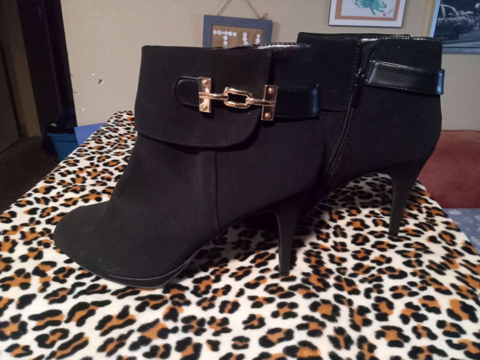 Gallery image 1 for Impo Black Ankle Boots, Size 9.5