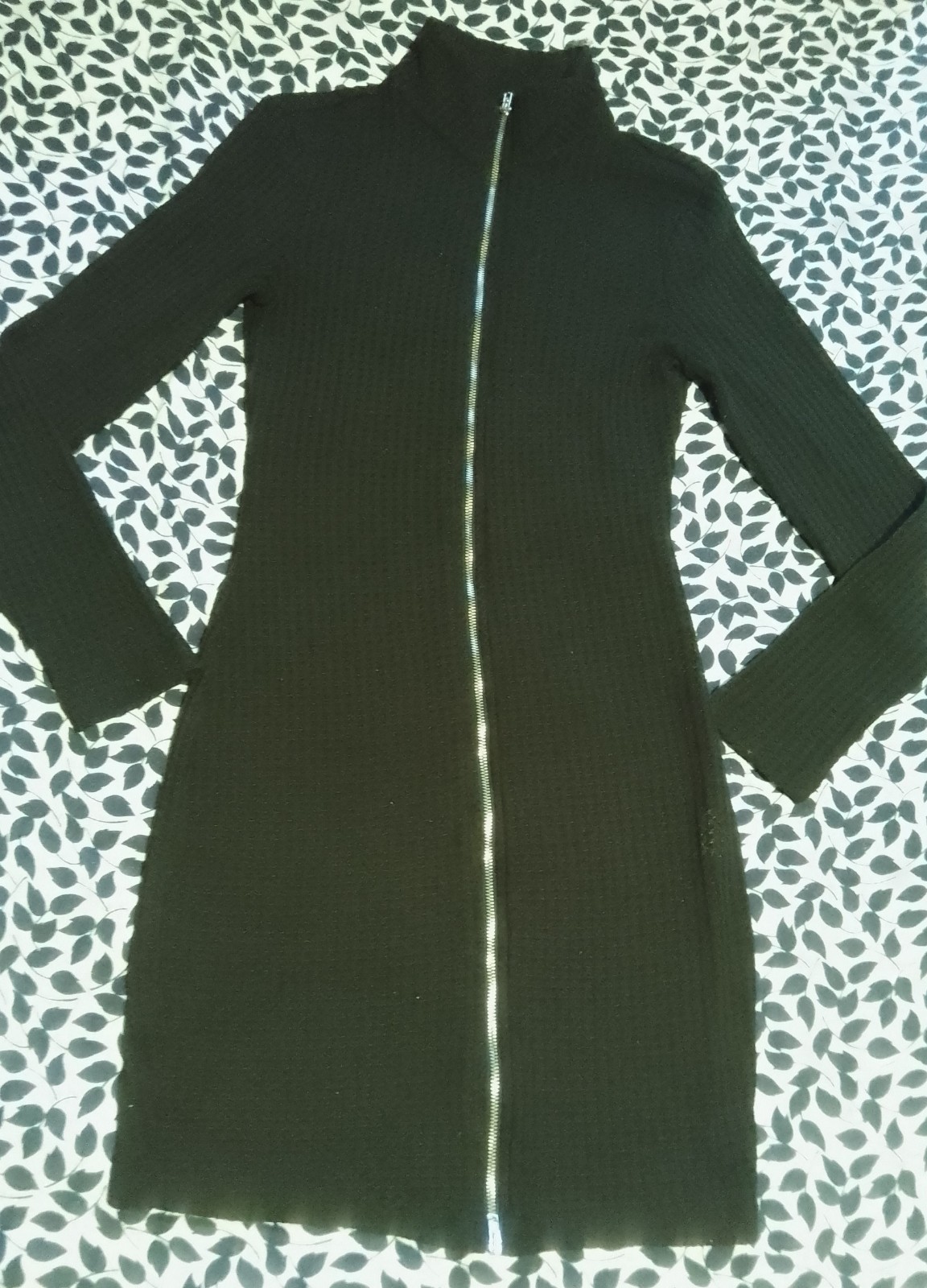 Gallery image 1 for SHEIN Little Black Zip-Up Dress