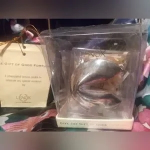 Gallery image 1 for LENOX Good Fortune Cookie Ornament