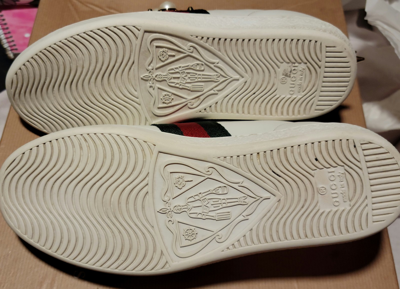 Gallery image 6 for Gucci Ace Studded Leather Sneaker