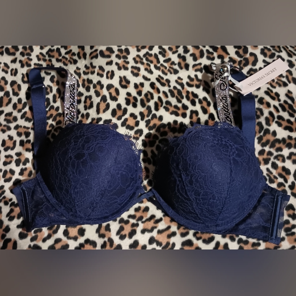Gallery image 1 for Victoria's Secret Bombshell Push-Up & Garter Set