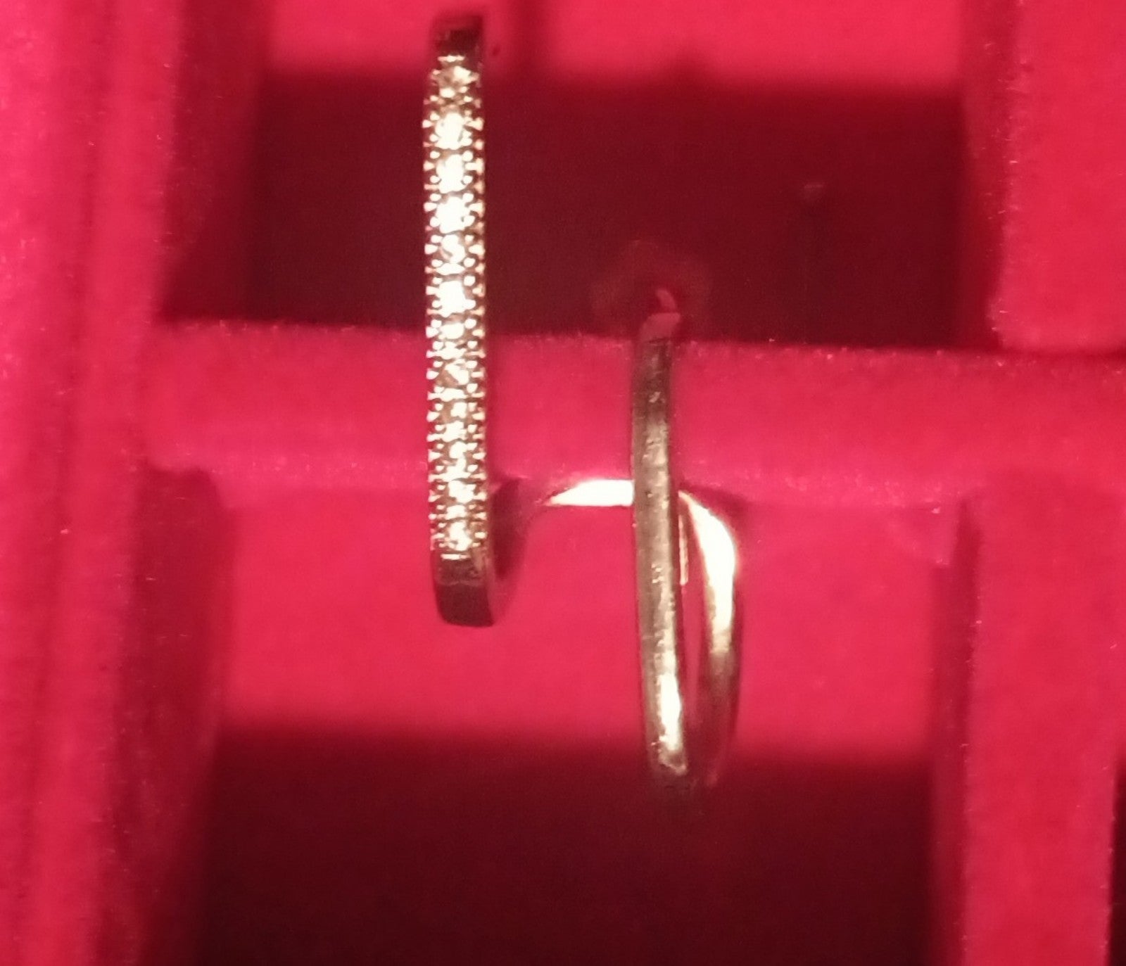 Gallery image 1 for 925 Pierced Earring Cuff w/Cubic Zirconia
