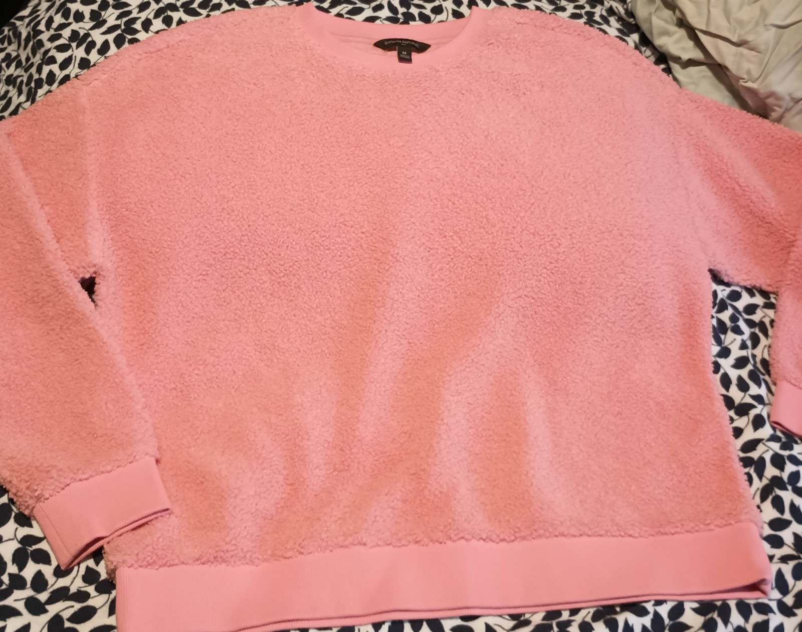 Banana Republic Fuzzy Pink Sweater, Medium