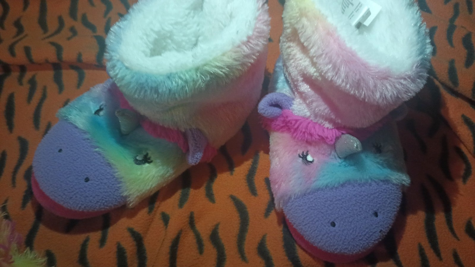 Gallery image 3 for Totes/Wonder Nation Set of Unicorn Slippers