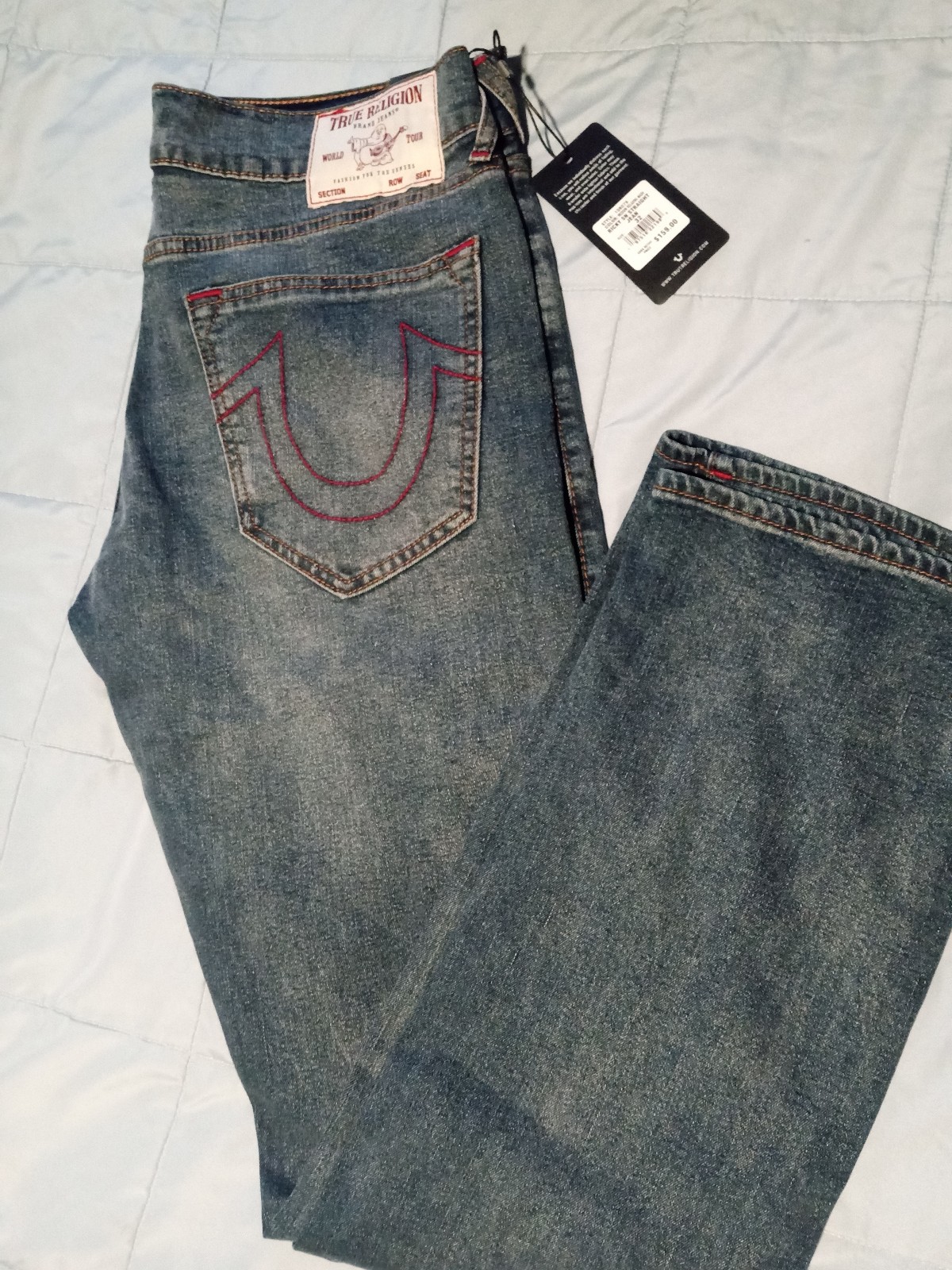 True Religion Ricky Straight Leg Jeans, 32
