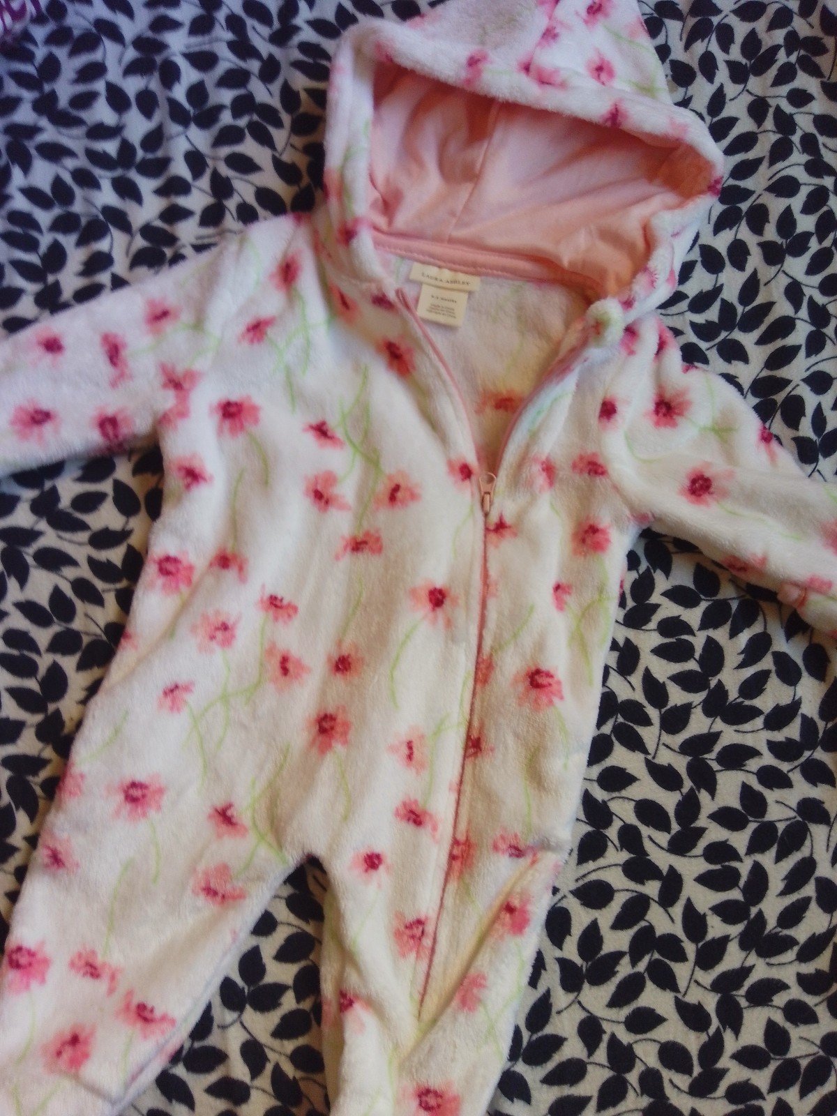 Gallery image 1 for Laura Ashley Hooded Onesie & Nordstrom Socks