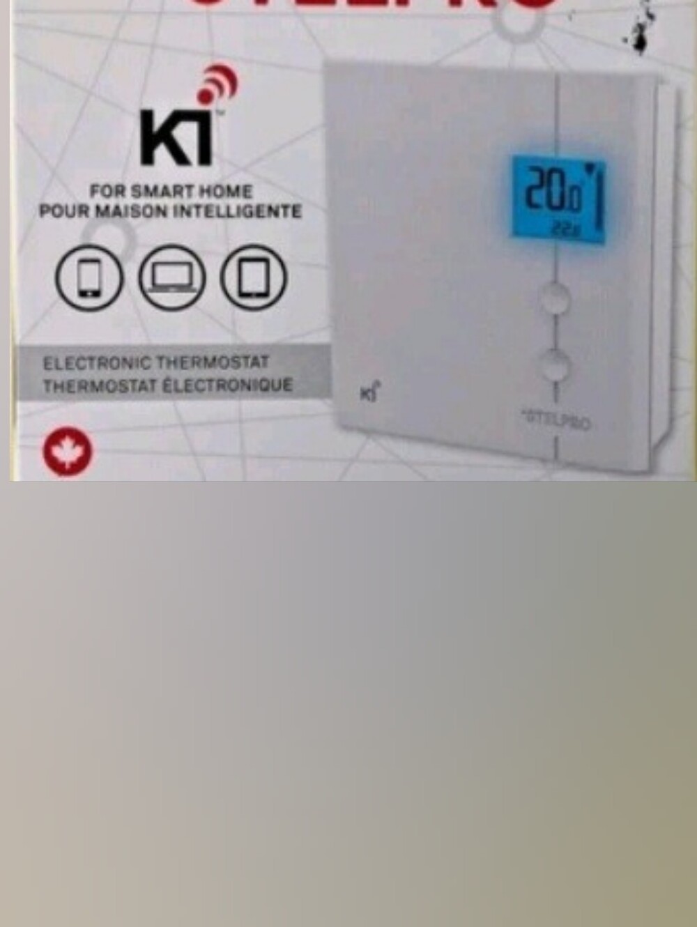 Gallery image 1 for °Stelpro STZW402WB+ ZWave Electronic Wall Thermostat
