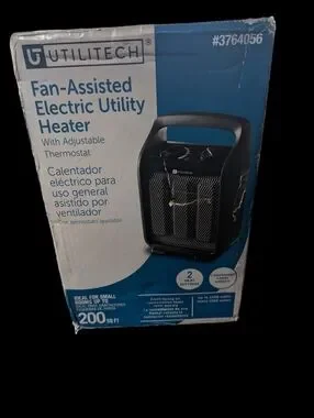 Gallery image 1 for Utilitech 1500 Watt Fan Assisted Electric Utility Heater