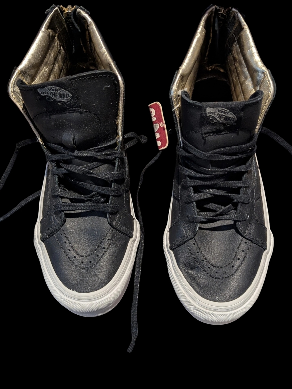 Gallery image 1 for VANS Sk8 Hi Reissue Lux Leather High Top Sneaker w/Zippered Heel