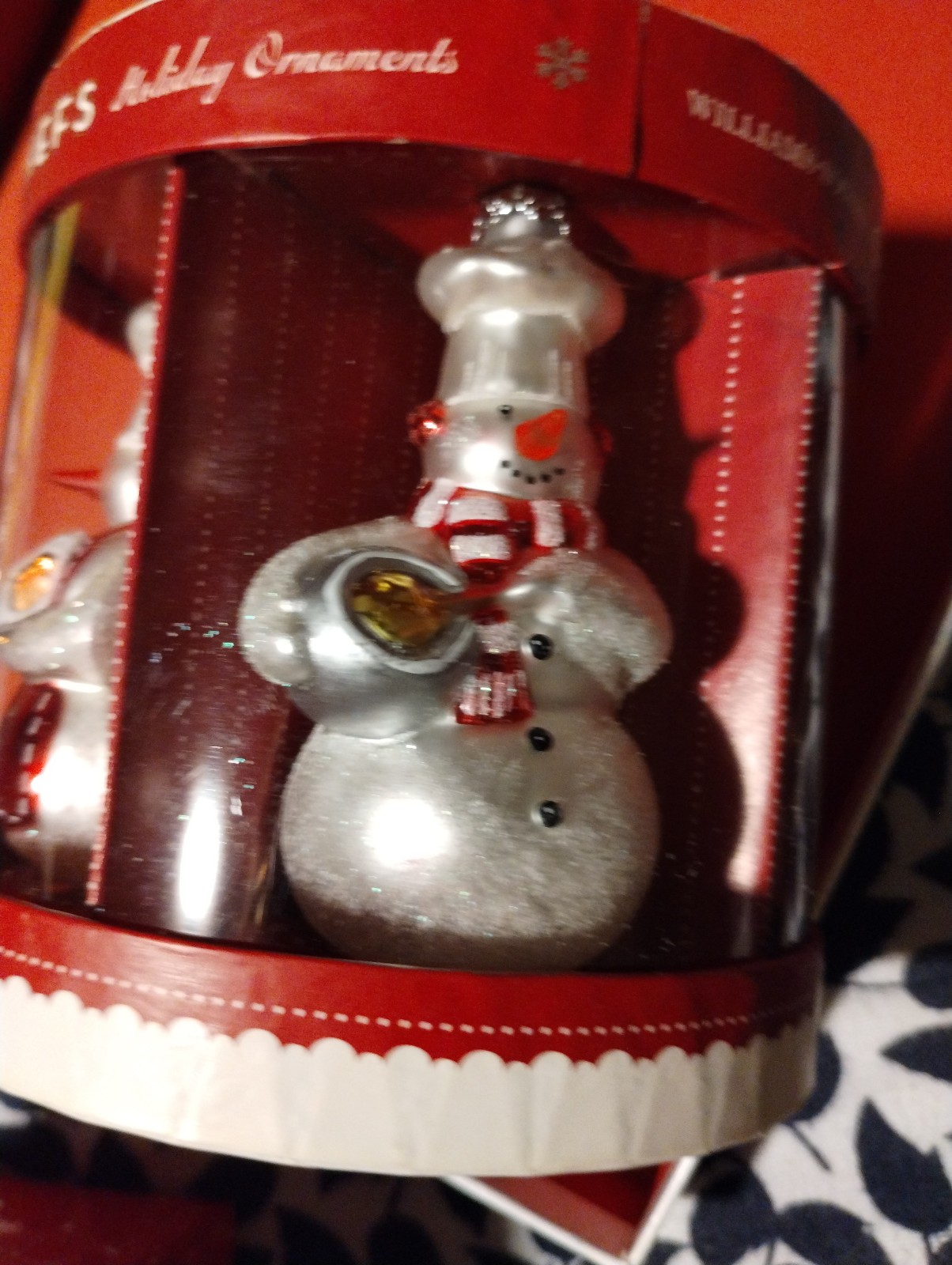Gallery image 1 for Williams-Sonoma Snowman Chefs Holiday Ornament Set