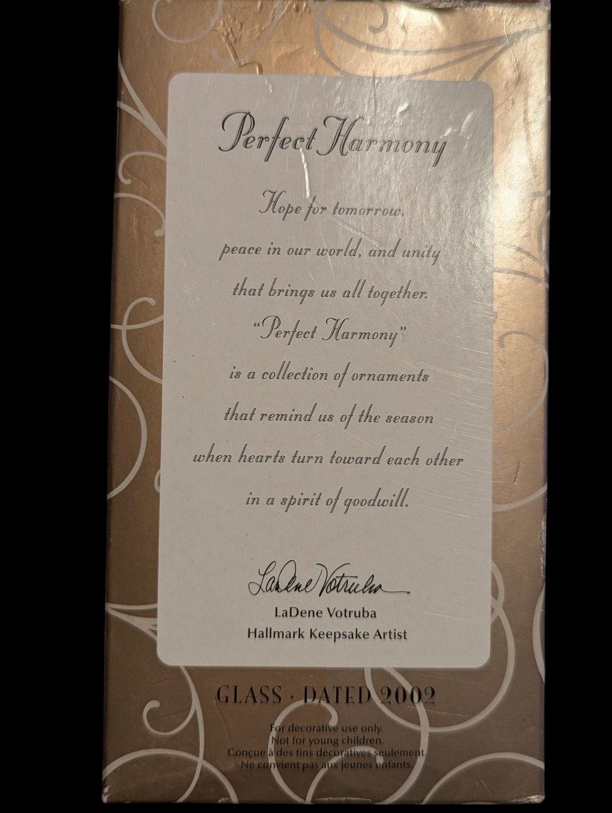Gallery image 1 for Hallmark Keepsake Perfect Harmony Glass Christmas Tree Ornament