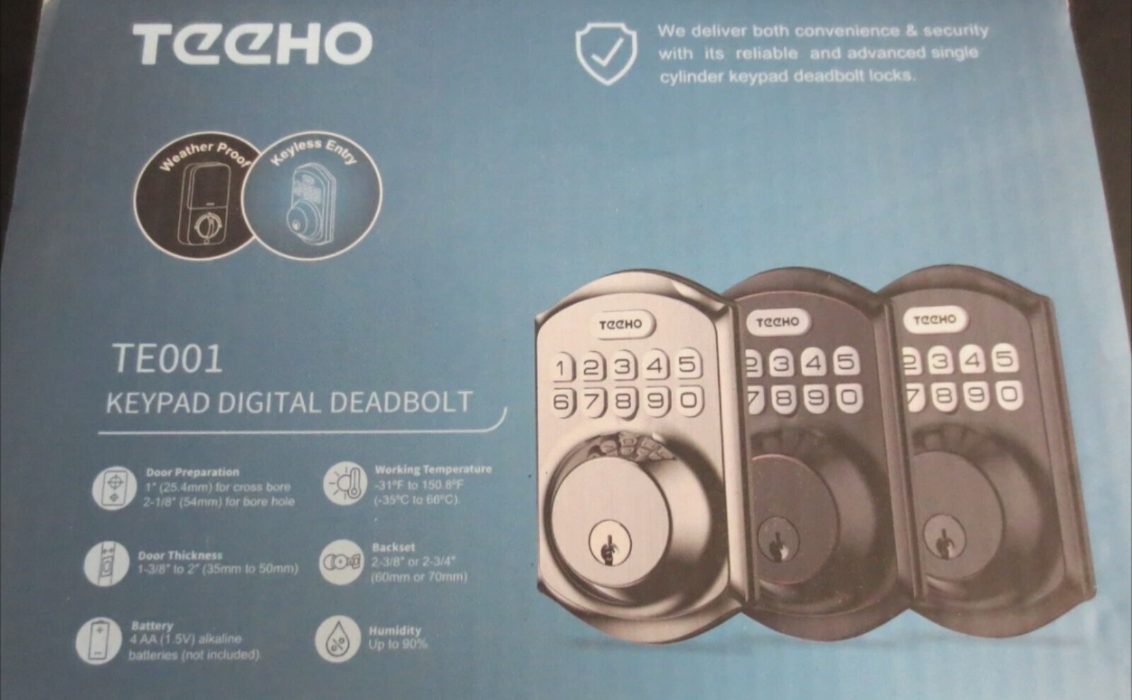 Teeho Keypad Digital Deadbolt