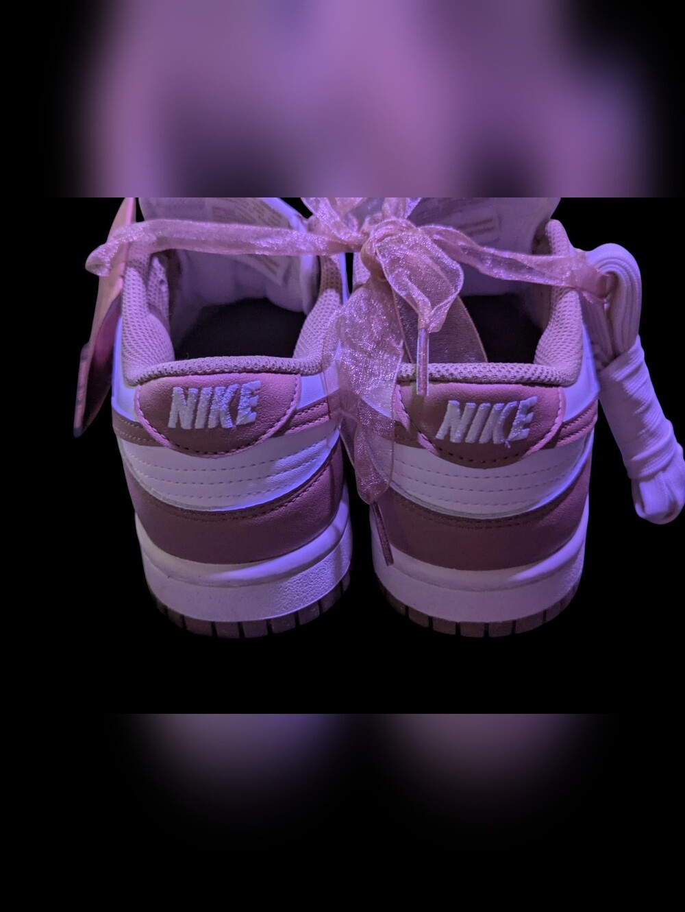 Gallery image 5 for Nike Dunk Low in Parachute Beige Sheer Pink Laces