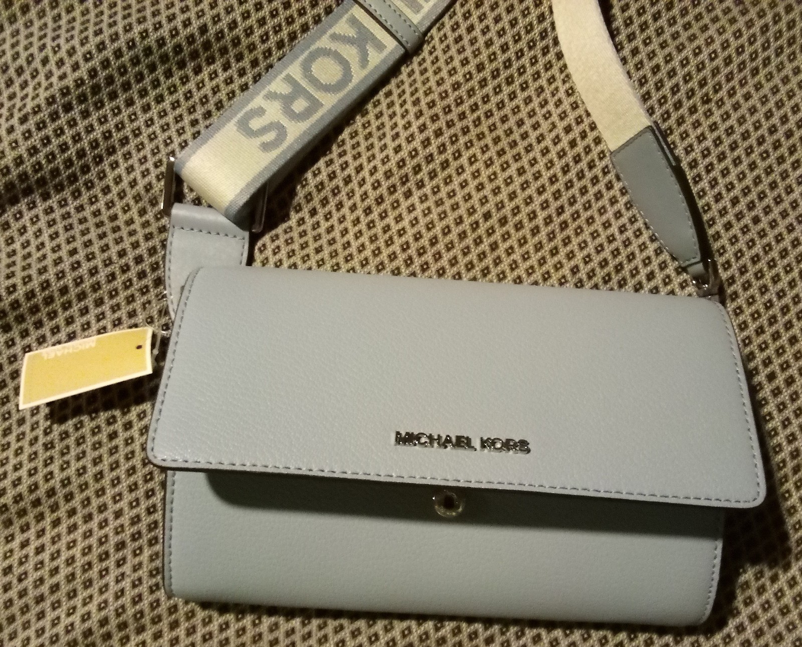 Gallery image 2 for Michael Kors Jet Set Crossbody Wallet w/Logo Strap